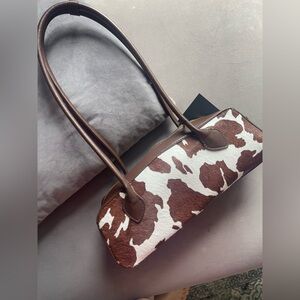 House of Harlow 1960 Brown and White Shoulder Bag